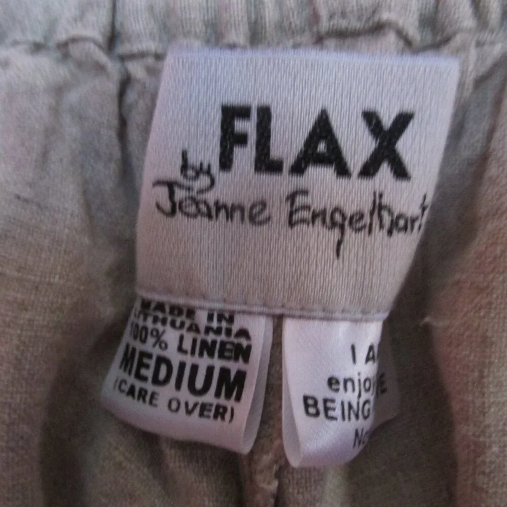 Flax by Jeanne Engelhart Linen Pull On Pants - Picture 3 of 3